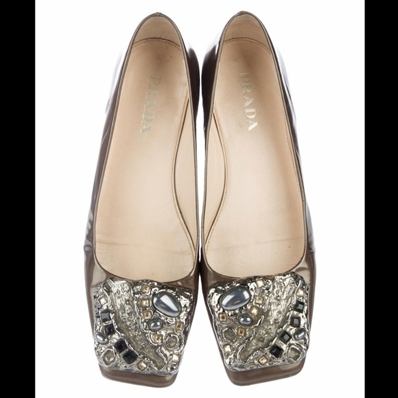 Prada Patent Leather Flats 5.5 - Picture 1 of 5